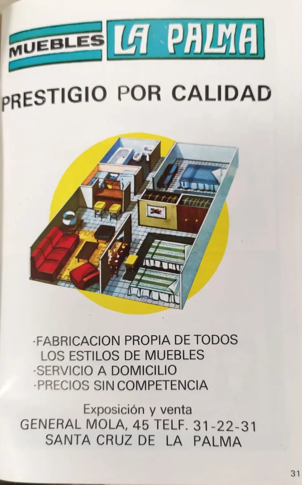 Publicidad Guía de La Palma, 1972